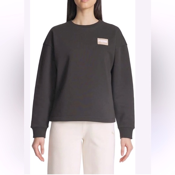 Puma Women's Black Sweatershirt - Picture 1 of 8